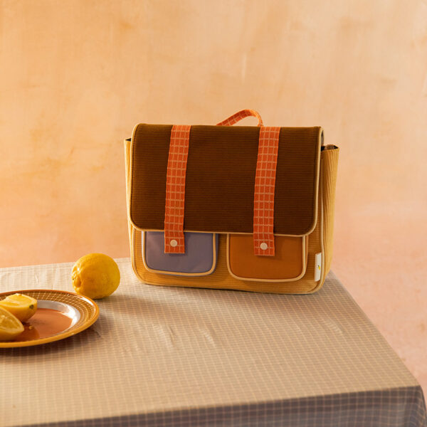Sticky Lemon school bag | farmhouse | corduroy | pear jam