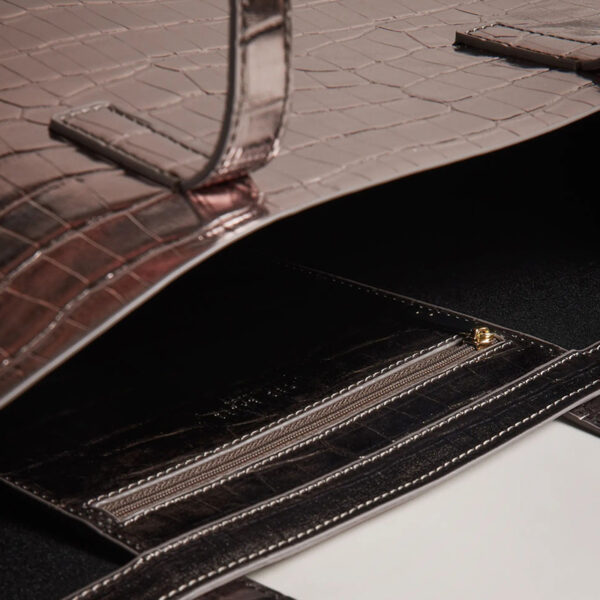 Ted Baker Allicon Croc Detail EW Icon Gunmetal
