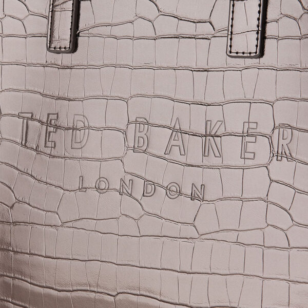 Ted Baker Reptcon Croc Detail Small Icon Gunmetal
