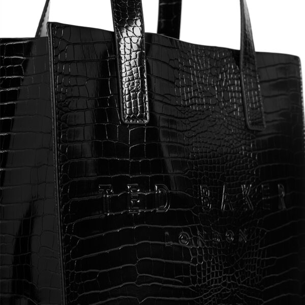 Ted Baker Reptcon Croc Detail Small Icon Black