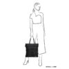 Zebra Elske Shopper Zwart