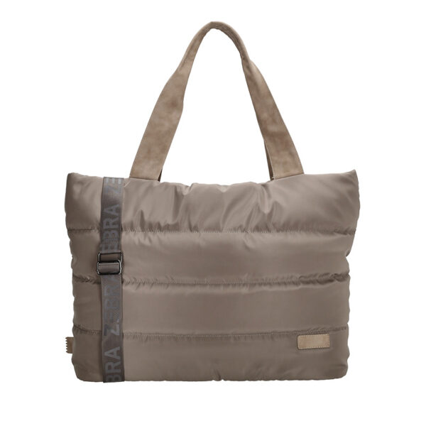 Zebra Elske Shopper Donkertaupe