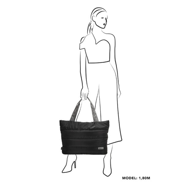 Zebra Elske Shopper Zwart