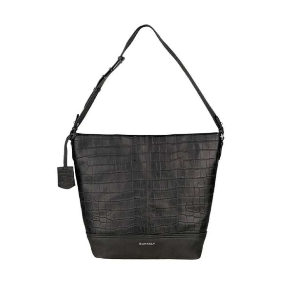 Burkely Hobo Croco Caia Black