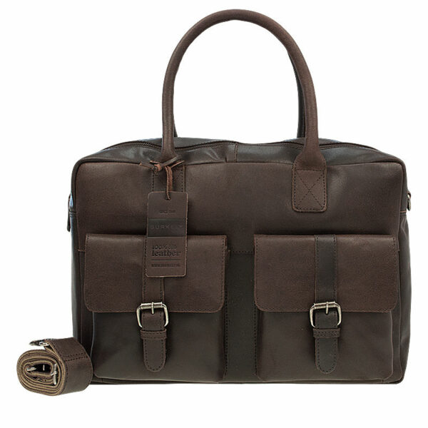 Burkely Vintage Finn Laptoptas Dark Brown