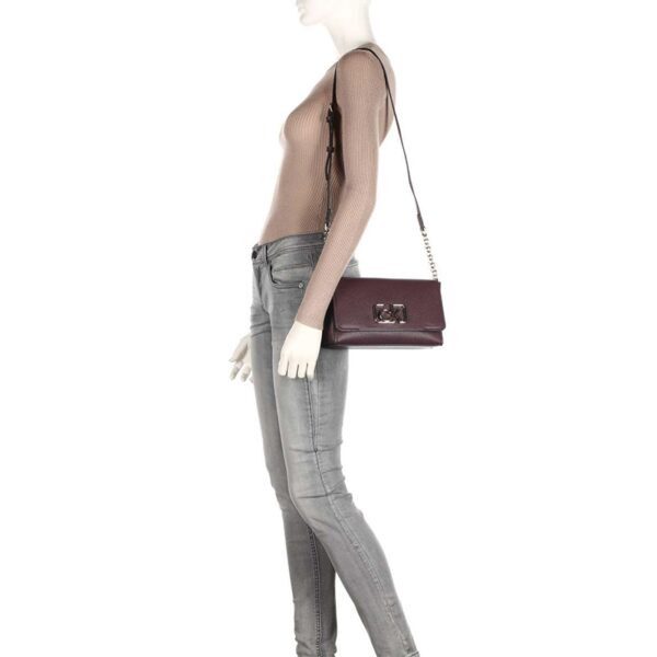 Calvin Klein CK Signature Flap Xbody Merlot