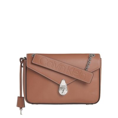 Calvin Klein Lock Conv Crossbody Light Brown