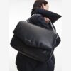 Calvin Klein Puffed Shoulder Bag Black