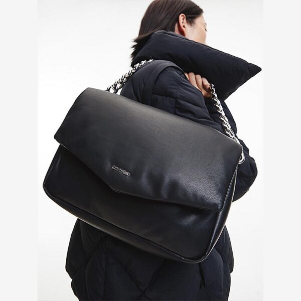 Calvin Klein Puffed Shoulder Bag Black