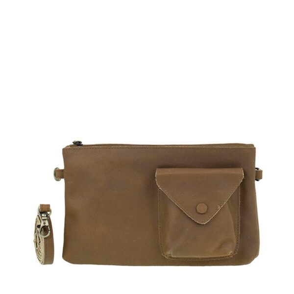 DSTRCT Riverside Crossbody Wallet Cognac