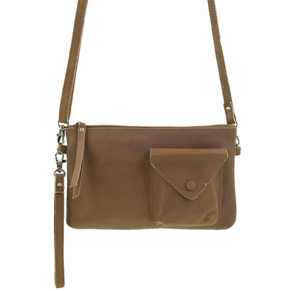 DSTRCT Riverside Crossbody Wallet Cognac