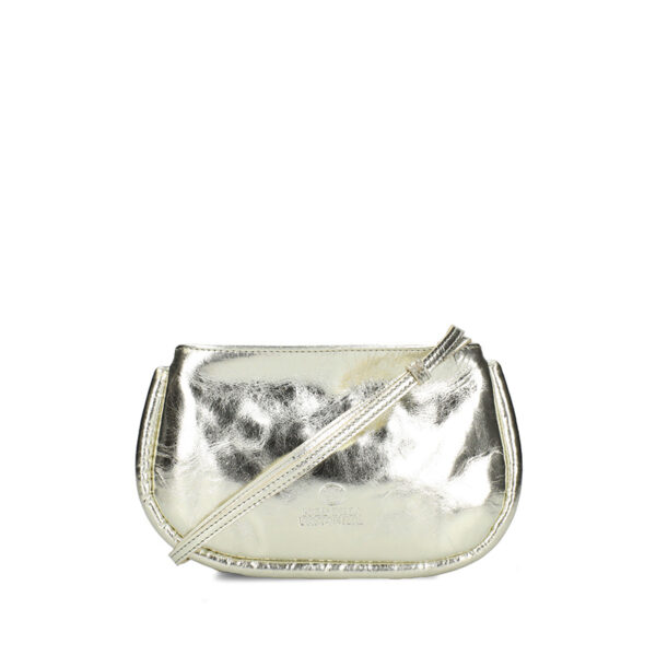Fred de la Bretoniere Elle Metallic Crossbody Bag Gold