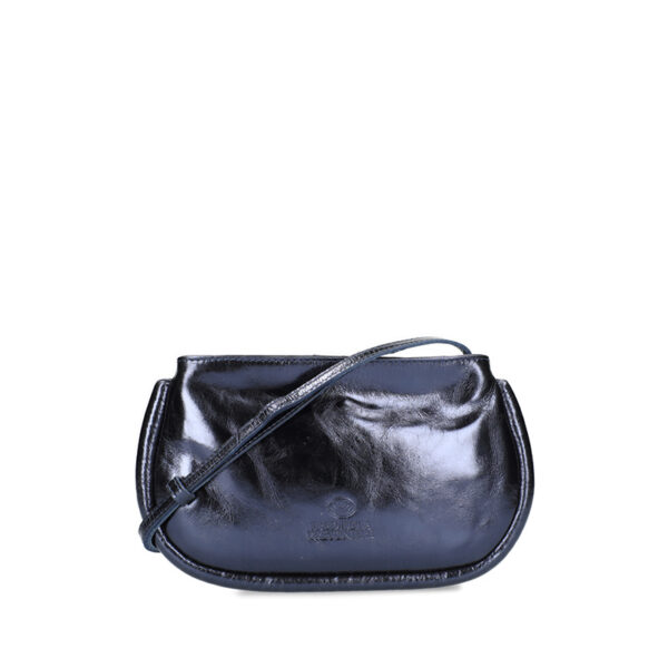 Fred de la Bretoniere Elle Metallic Crossbody Bag Dark Blue