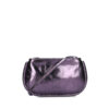 Fred de la Bretoniere Elle Metallic Crossbody Bag Aubergine
