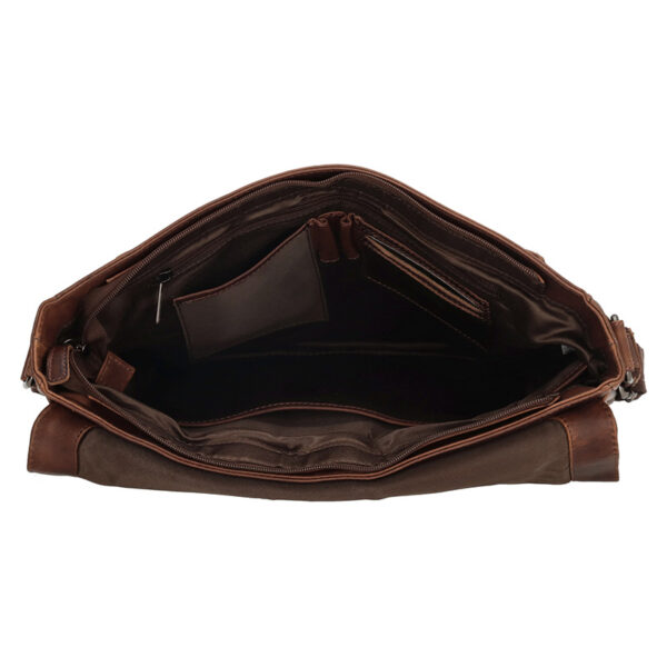 Hide & Stitches Japura Schoudertas Donkerbruin