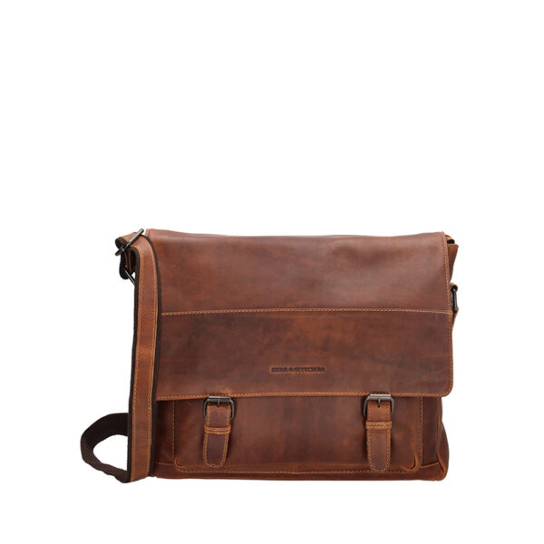 Hide & Stitches Japura Schoudertas Cognac
