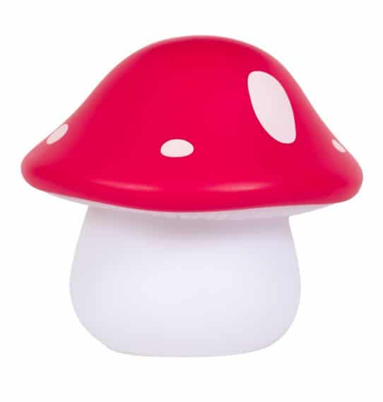 A Little Lovely Company Little Light Mushroom Red