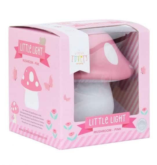 A Little Lovely Company Little Light Mushroom Pink