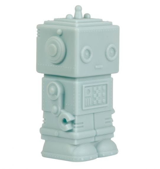 A Little Lovely Company Little Light Robot Smokey Blue