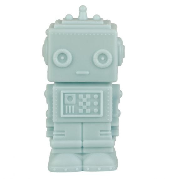 A Little Lovely Company Little Light Robot Smokey Blue