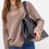 LouLou Essentiels 07LAPTOPBAG Classy Croc Black