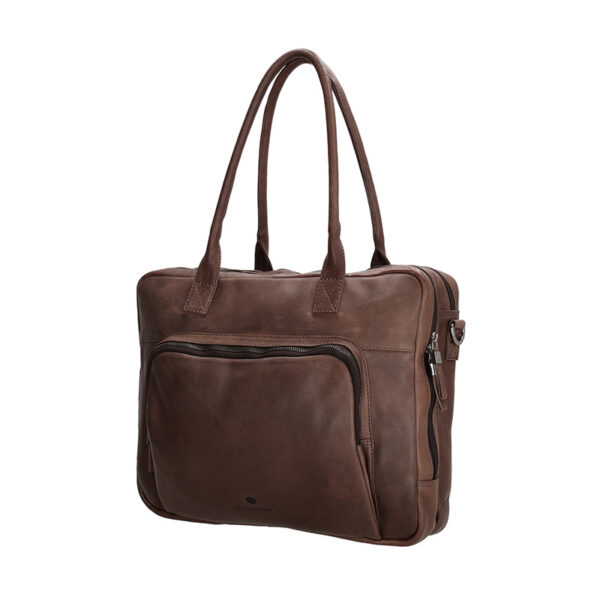 Micmacbags Everyday Laptoptas 15,6" Donkerbruin