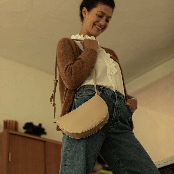 Monk & Anna Farou Half Moon Bag | Sand