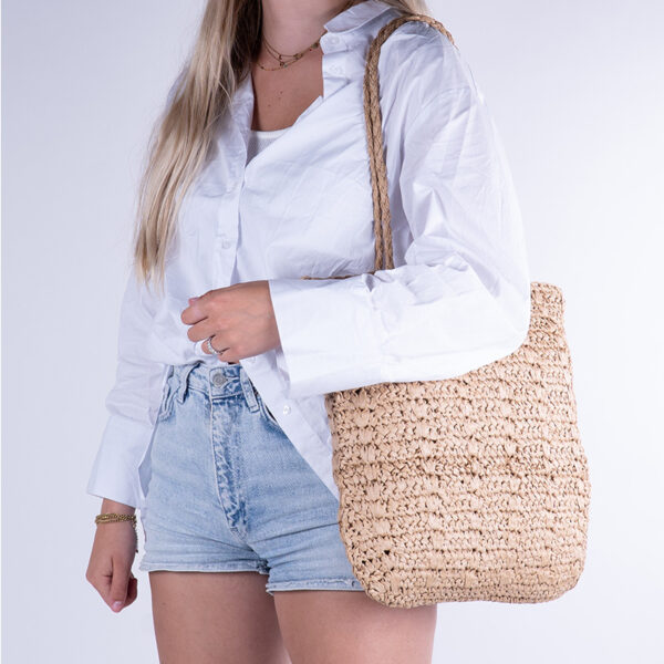 Monnq Straw Bag Marpa Wheat