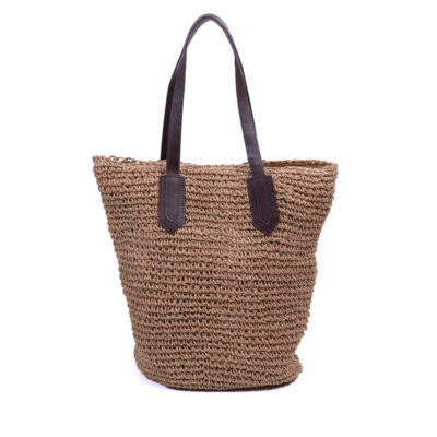 Monnq Straw Bag Trinley Light Brown