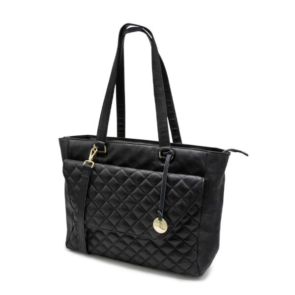 Mōsz Denise Workbag 15.6 Inch Quilted Black
