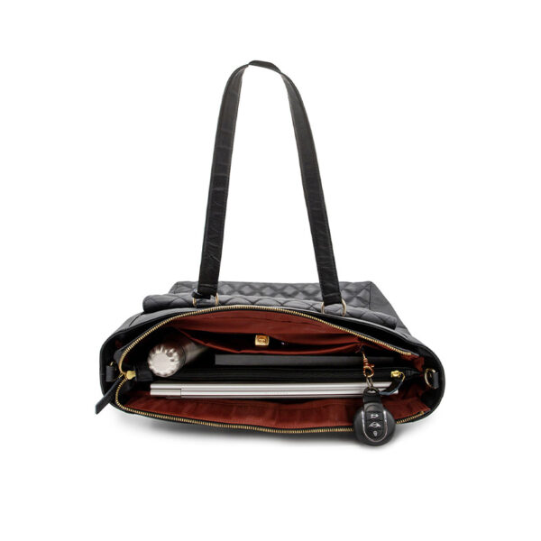 Mōsz Denise Workbag 15.6 Inch Quilted Black
