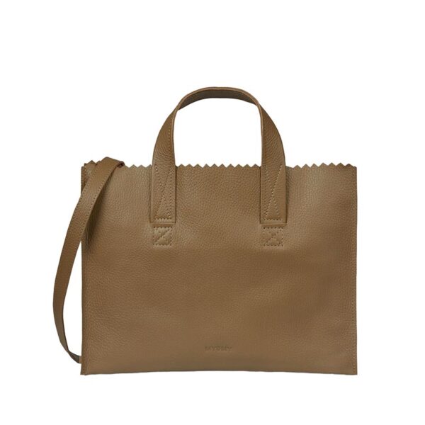 MYOMY My Paper Bag Handbag/Crossbody Rambler Amber Green