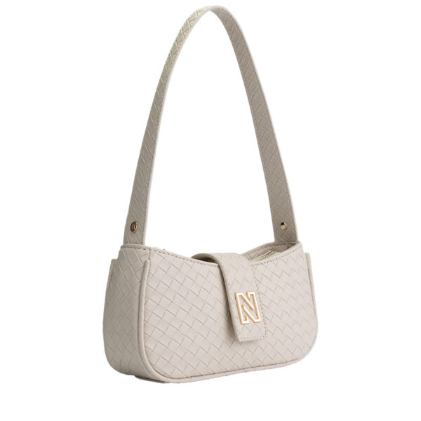 NIKKIE Dasha Braided Shoulderbag Pearl/Gold
