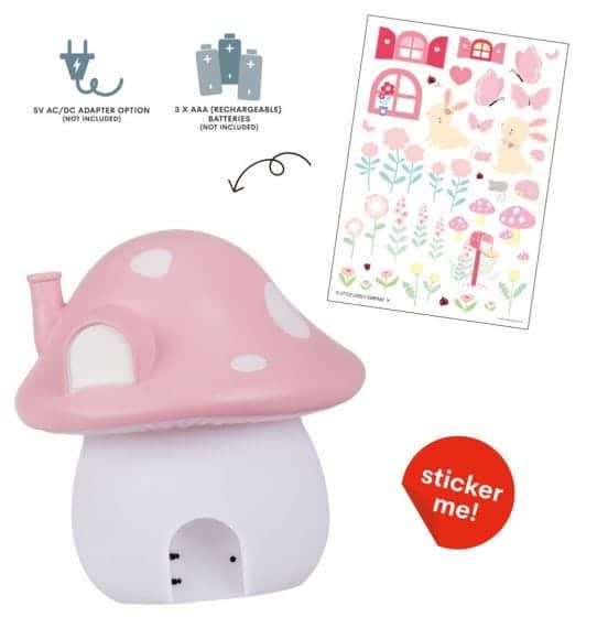 A Little Lovely Company Little Night Light Mushroom House Fairies