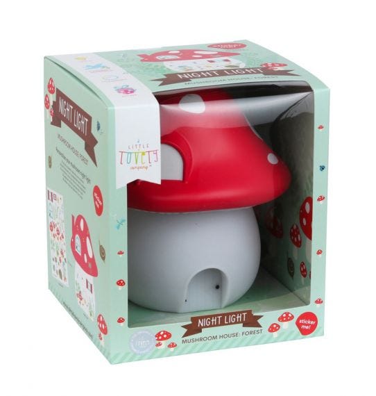 A Little Lovely Company Little Night Light Mushroom House Forest
