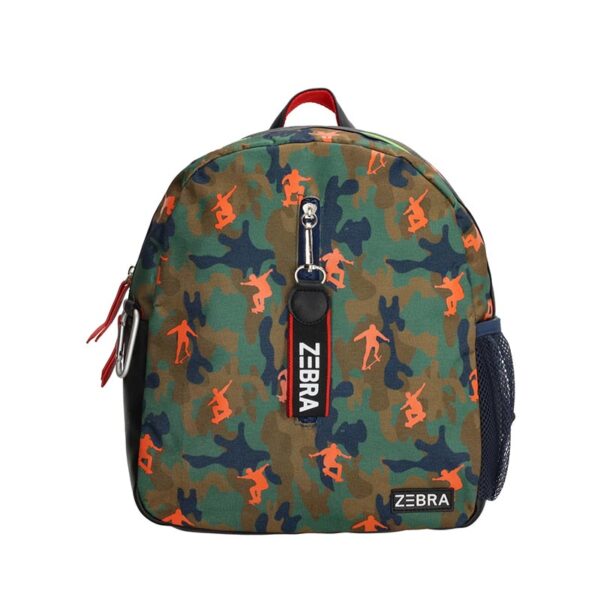 Zebra Trends School Backpack Skating Army Green