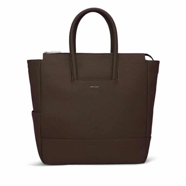 Matt & Nat PERCIO Vegan Diaper Bag Purity Chocolate