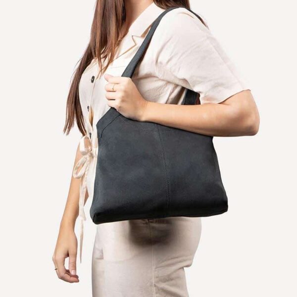 Cowboysbag Suede Handbag Cody Gargoyle Grey