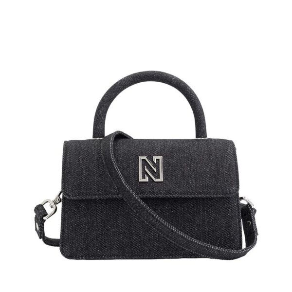 NIKKIE Small Handle Shoulderbag Black Denim