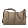 Fred de La Bretoniere Shoulderbag Nubuck Leather Taupe