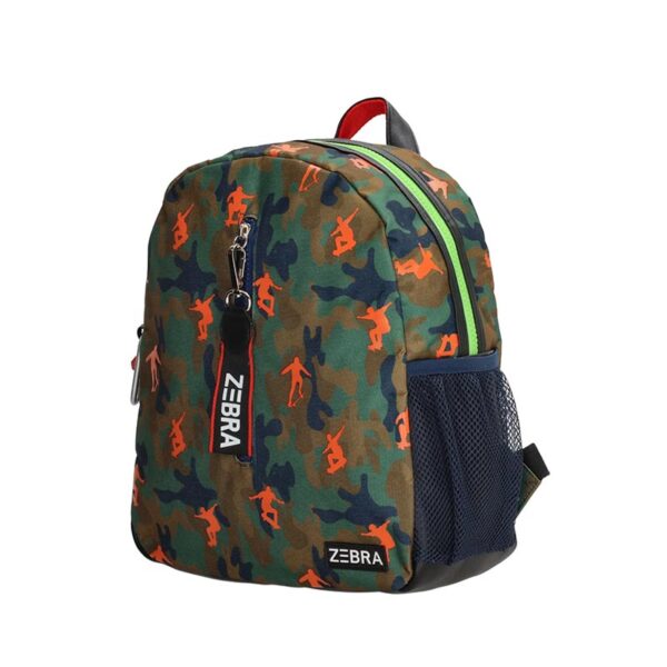 Zebra Trends School Backpack Skating Army Green