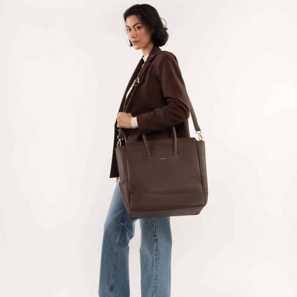 Matt & Nat PERCIO Vegan Diaper Bag Purity Chocolate