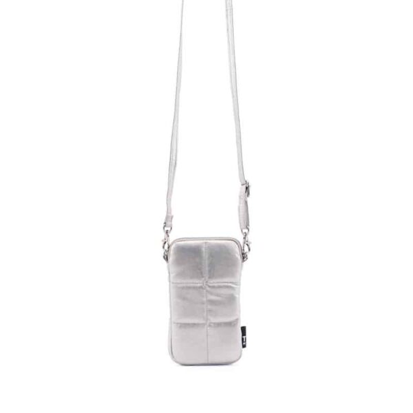 Tinne + Mia Luce Puffy Phone Pouch Silvery