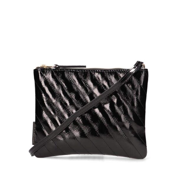 Fred de La Bretoniere Crossbody Patent Leather Black