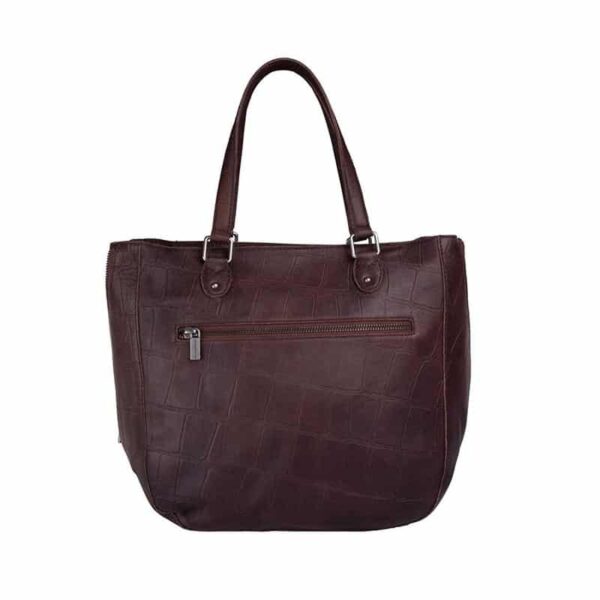 Cowboysbag Big Croco Handbag Midvale Hickory