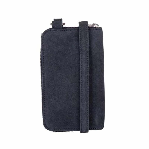 Cowboysbag Suede Phone Purse Richfield Gargoyle Grey