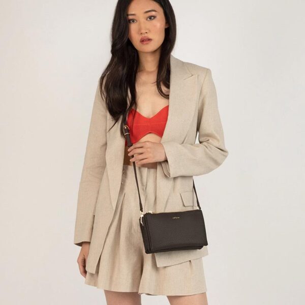 Matt & Nat Triplet Purity Crossbody Bag Truffle