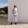 Monk & Anna Farou half moon bag | fog