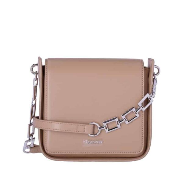 Calvin Klein Archival Chain Crossbody Safari Canvas