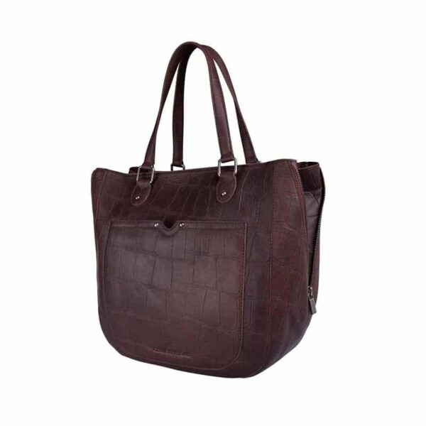 Cowboysbag Big Croco Handbag Midvale Black